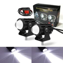 image-Two-color Lens External Electric Car Motorcycle Lock And Load Spray Headlight