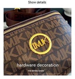 image-Stylish Good Texture Vintage Printed Women's All-match Shoulder Messenger Bag