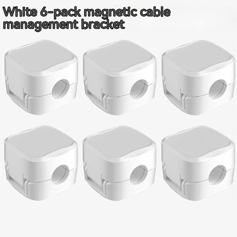 image-Magnetic Cable Clip Under Desk Cable Management Adjustable Cord Holder Wire Organizer And Cable Management Wire Keeper