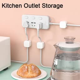 image-Magnetic Cable Clip Under Desk Cable Management Adjustable Cord Holder Wire Organizer And Cable Management Wire Keeper