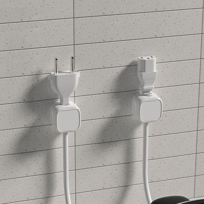 image-Magnetic Cable Clip Under Desk Cable Management Adjustable Cord Holder Wire Organizer And Cable Management Wire Keeper