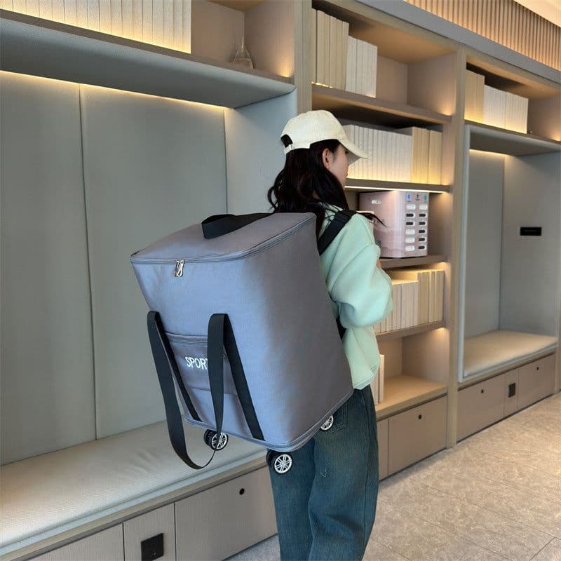 image-Removable Universal Wheel Large Capacity Expansion Storage Bag