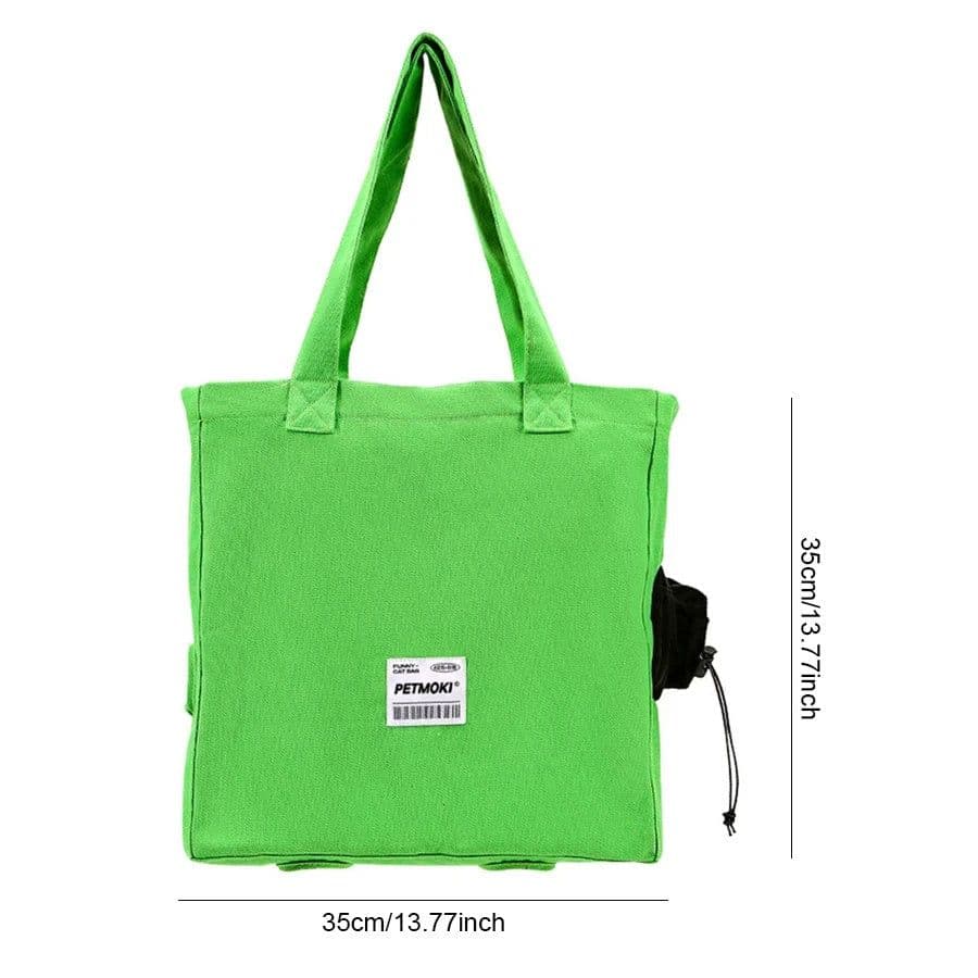 image-Large Capacity Pet Cat Bag Multifunctional Breathable Dog Canvas Carrier Bag Escape-proof Pet Shoulder Carrying Bag Pet Supplies