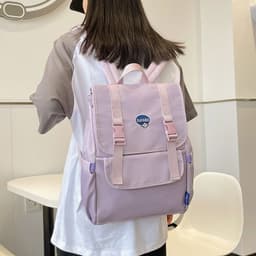 image-Women's Fashion Simple Large Capacity Schoolbag