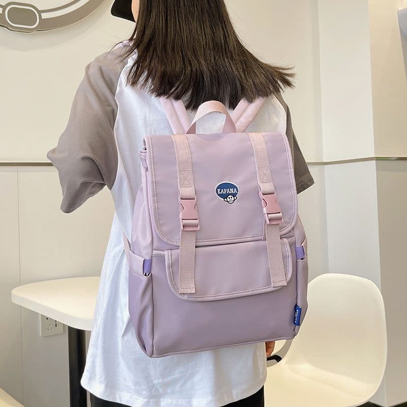 image-Women's Fashion Simple Large Capacity Schoolbag
