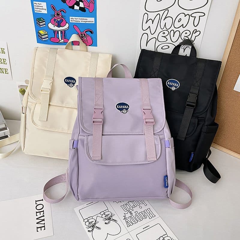 image-Women's Fashion Simple Large Capacity Schoolbag