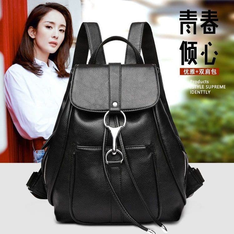 image-Backpack Korean Casual Fashion Women's All-match