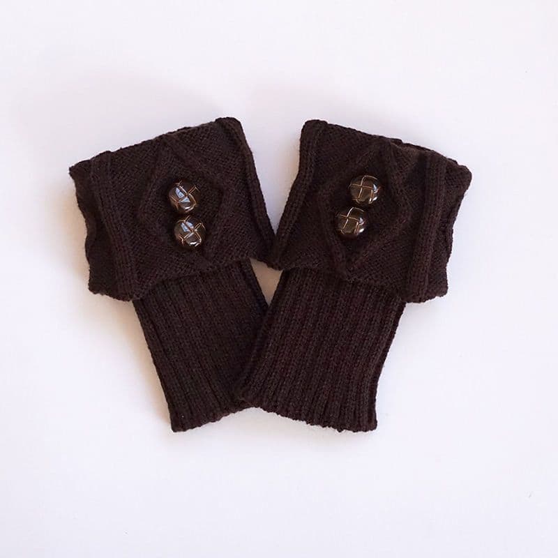 image-Fashion Button Warm Foot Sock