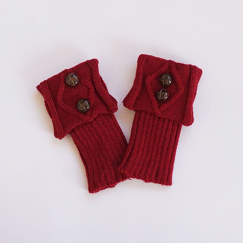 image-Fashion Button Warm Foot Sock