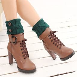 image-Fashion Button Warm Foot Sock