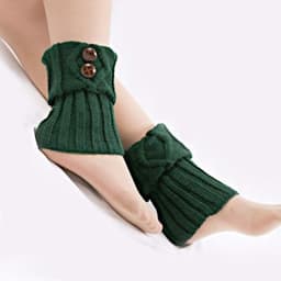 image-Fashion Button Warm Foot Sock