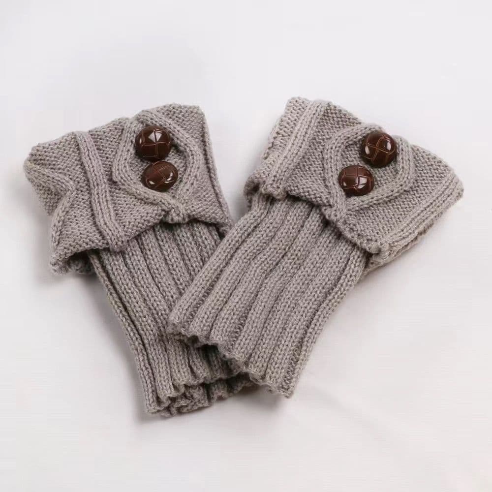 image-Fashion Button Warm Foot Sock