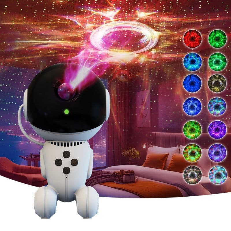 image-Robot Star Light Projection Lamp Starry Sky Mini Projector