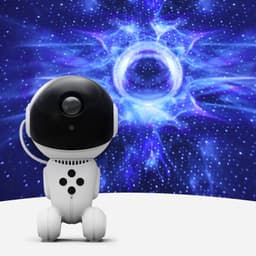 image-Robot Star Light Projection Lamp Starry Sky Mini Projector
