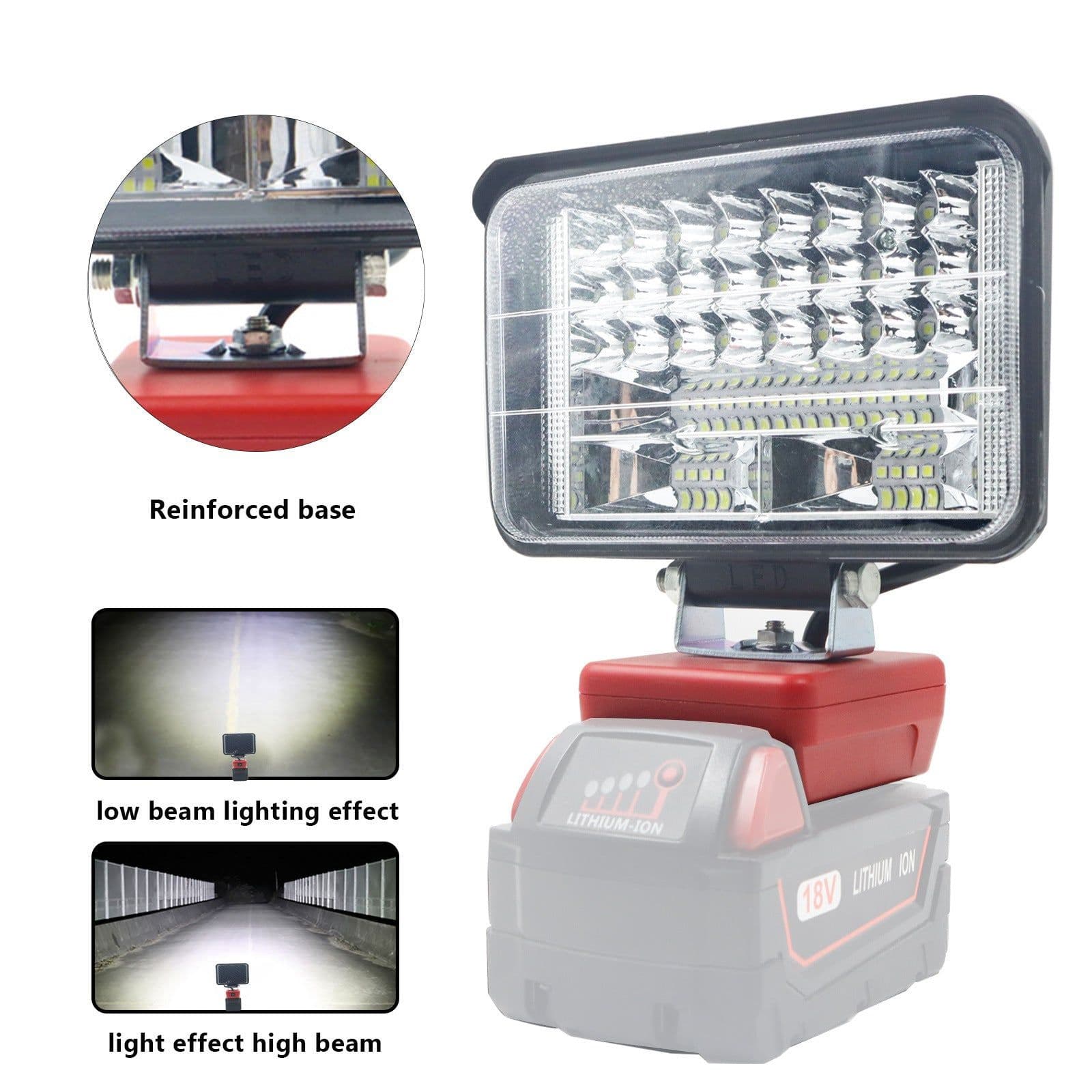 image-Outdoor Camping Engineering Lighting Shot Suitable For Milwaukee Mivoch Lithium Battery
