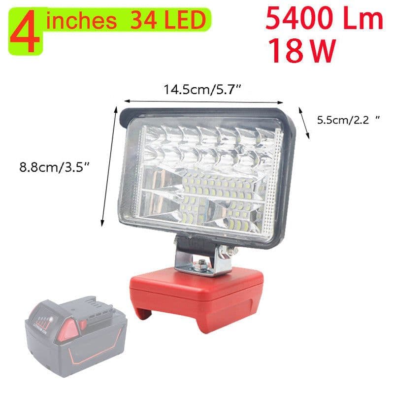 image-Outdoor Camping Engineering Lighting Shot Suitable For Milwaukee Mivoch Lithium Battery