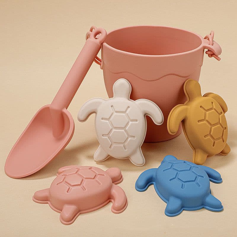 image-Silicone Beach Bucket Children's Early Education Educational Toys