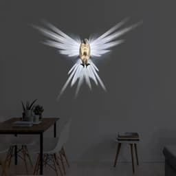 image-Modern Creative Bird Wall Lamp Owl Eagle Shape Projector Atmosphere Sconce Light 3D Print Body Animal Lighting Lustre Home Decor