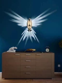 image-Modern Creative Bird Wall Lamp Owl Eagle Shape Projector Atmosphere Sconce Light 3D Print Body Animal Lighting Lustre Home Decor