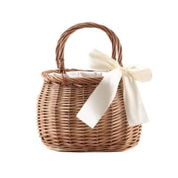 image-Women's Fashion Rattan Basket Handbag