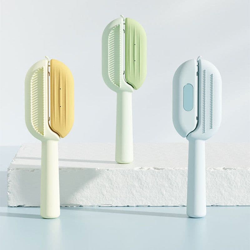 image-3 In 1 Self-Cleaning Massage Combs Floating Hair Removal Brush Pets Grooming Brush With Water Tank Pet Products