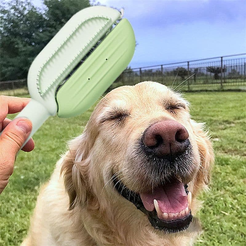 image-3 In 1 Self-Cleaning Massage Combs Floating Hair Removal Brush Pets Grooming Brush With Water Tank Pet Products