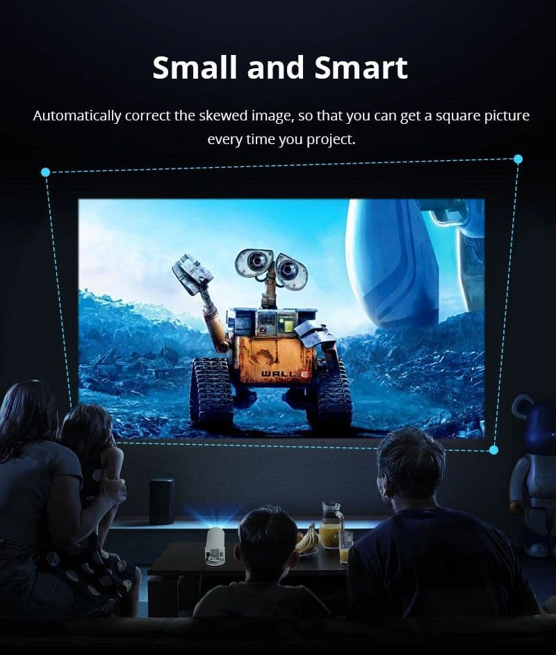 image-Barrel Machine Hy300 Smart AnzhuoHD Projection Screen Home Recommend Projector