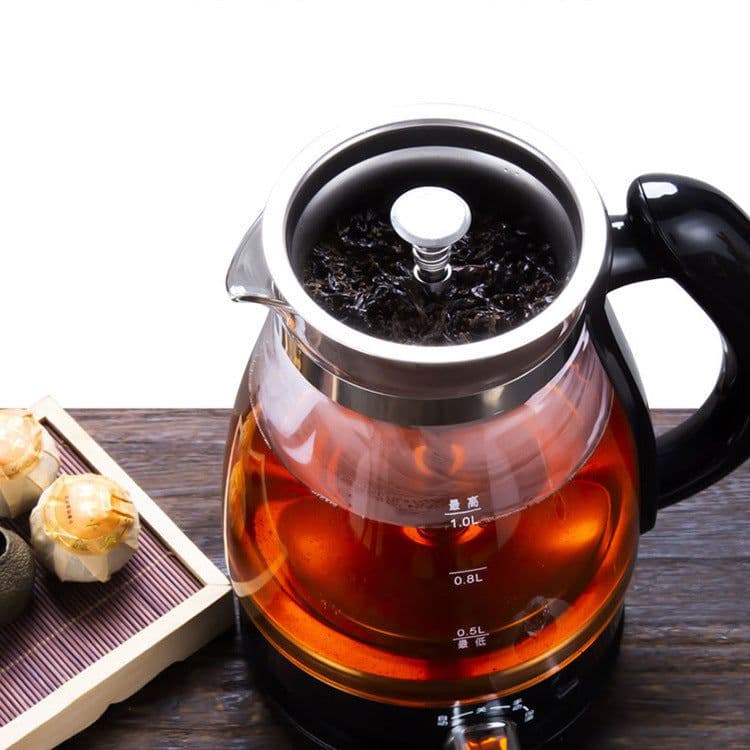 image-1L Automatic Steam Tea Maker Insulation Household Glass Electric Kettle