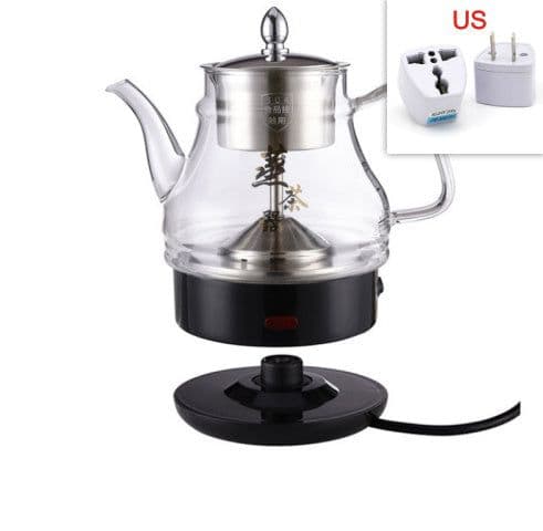 image-1L Automatic Steam Tea Maker Insulation Household Glass Electric Kettle