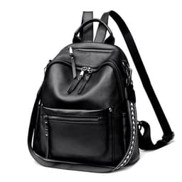 image-Top Layer Cowhide Backpack Girl Travel Large Capacity Schoolbag College Style Fashion All-matching