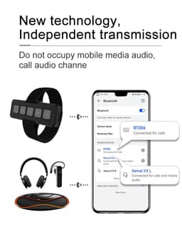 image-Bluetooth 50 Car Bluetooth Controller Motorcycle Remote Control Answer Hang Up Phone