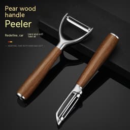 image-Household Minimalist 304 Stainless Steel Rosewood Peeler