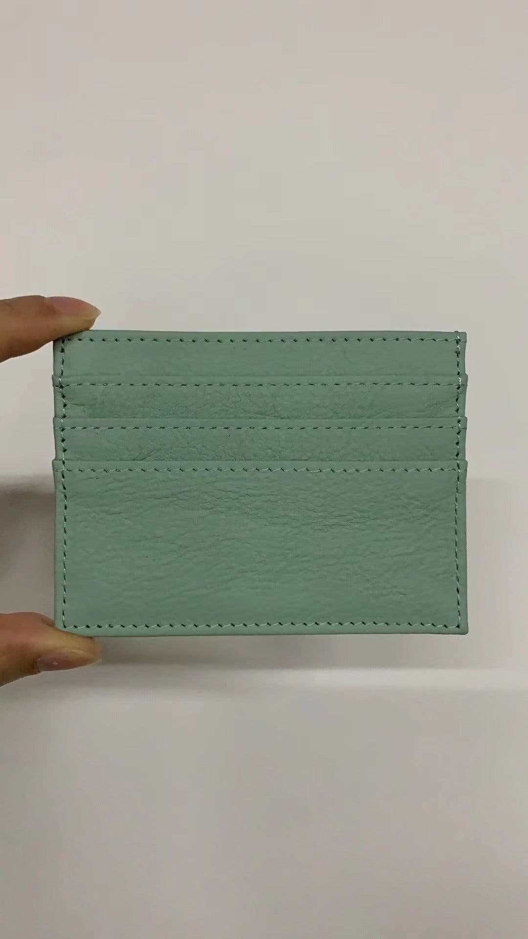 image-Ultra-Thin Large Capacity Multi Card Holder First Layer Cowhide Card Holder