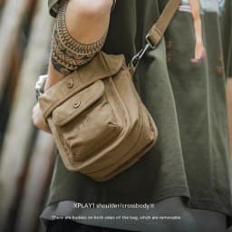 image-Fashion Retro Square Waist Bag For Men