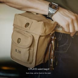 image-Fashion Retro Square Waist Bag For Men