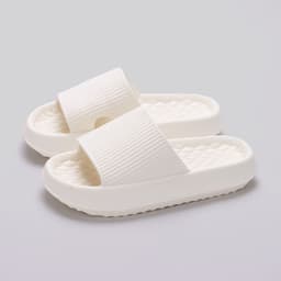 image-Summer EVA Slippers Solid Color Rhombus Stripe Anti-slip Slippers New Women's Home Shoes