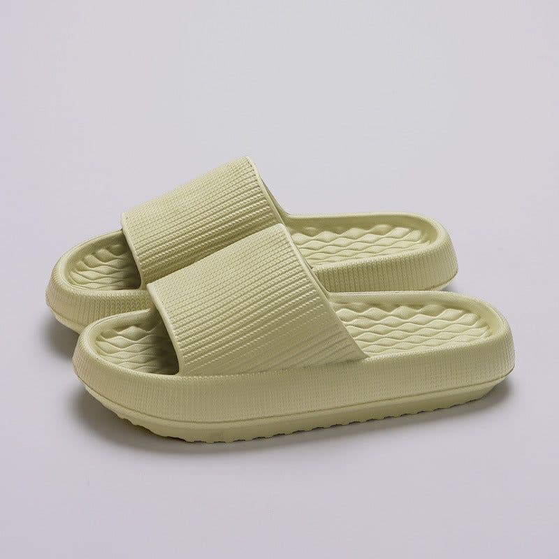 image-Summer EVA Slippers Solid Color Rhombus Stripe Anti-slip Slippers New Women's Home Shoes