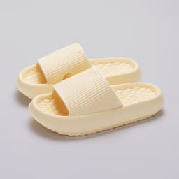 image-Summer EVA Slippers Solid Color Rhombus Stripe Anti-slip Slippers New Women's Home Shoes