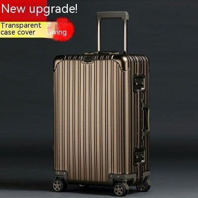 image-Aluminum Magnesium Alloy Luggage Large Capacity Trolley Case