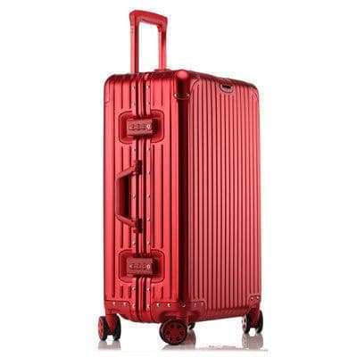 image-Aluminum Magnesium Alloy Luggage Large Capacity Trolley Case