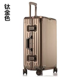 image-Aluminum Magnesium Alloy Luggage Large Capacity Trolley Case