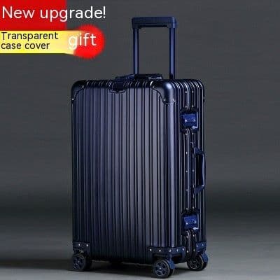 image-Aluminum Magnesium Alloy Luggage Large Capacity Trolley Case