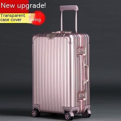 image-Aluminum Magnesium Alloy Luggage Large Capacity Trolley Case
