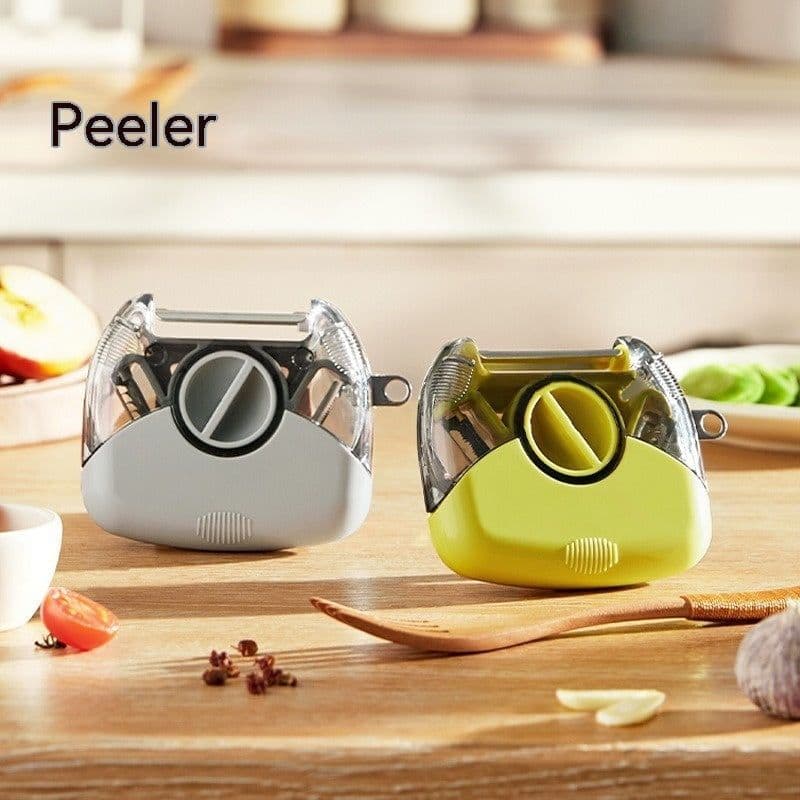 image-3 In 1 Stainless Steel Peeler Shredder Portable Manual Vegetable Fruit Cutter Multifunctional Scraper Kitchen Tool Kitchen Gadgets