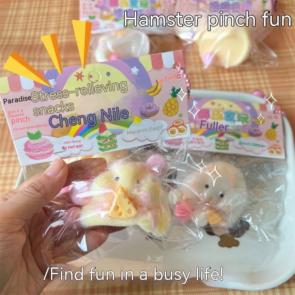 image-TPR Soft Rubber Decompression Toy Hamster Super Soft And Cute