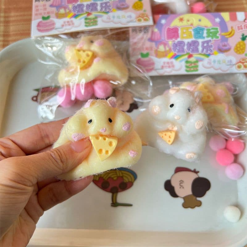 image-TPR Soft Rubber Decompression Toy Hamster Super Soft And Cute
