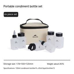 image-New Naturehike Outdoor Food Taste Portable Seasoning Bottle Suit Picnic Supplies Seasoning Jar
