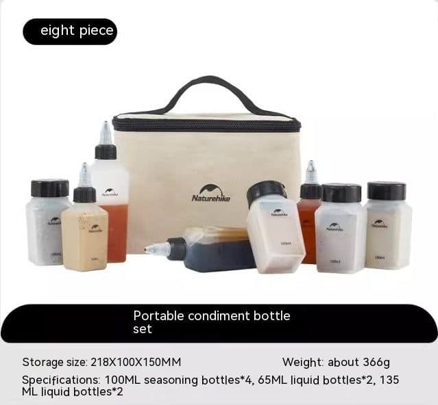 image-New Naturehike Outdoor Food Taste Portable Seasoning Bottle Suit Picnic Supplies Seasoning Jar