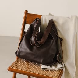 image-Women's Fashion All-match Top Layer Cowhide Leather Single-shoulder Bag