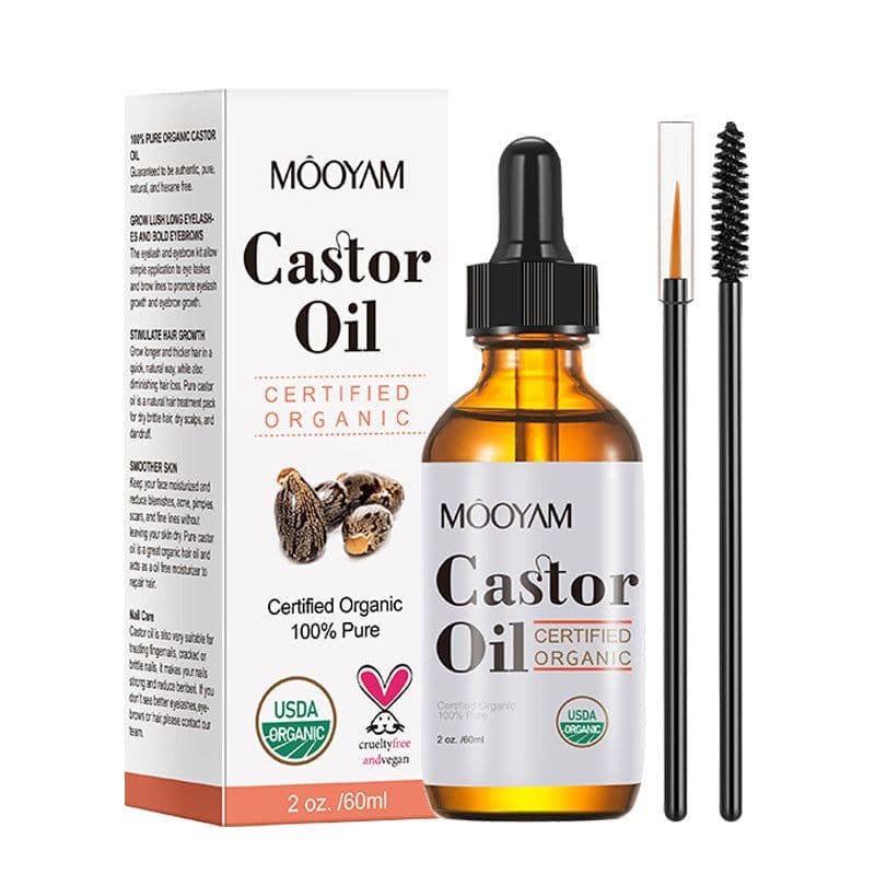 image-Castor Oil Castor Oil Skin Care Massage Basic Oil Hair Eyebrow Eyelash Care